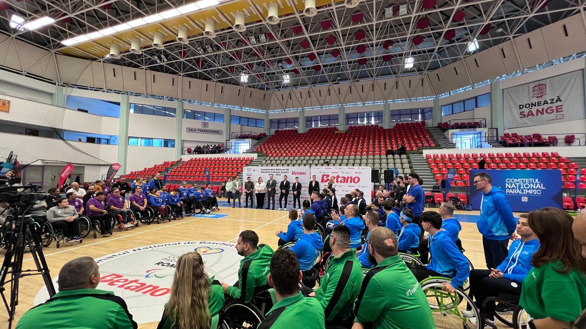Ceremonia de deschidere a Campionatului Național de Baschet în Fotoliu Rulant