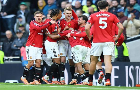 Două goluri marcate în prelungiri au stabilit rezultatul final în Tottenham - Manchester United