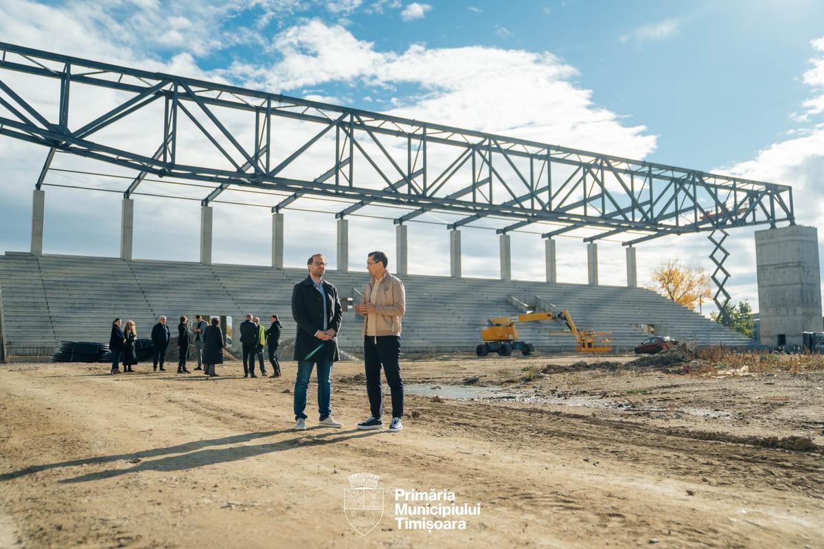 Răzvan Burleanu a vizitat noul stadion din Timișoara
