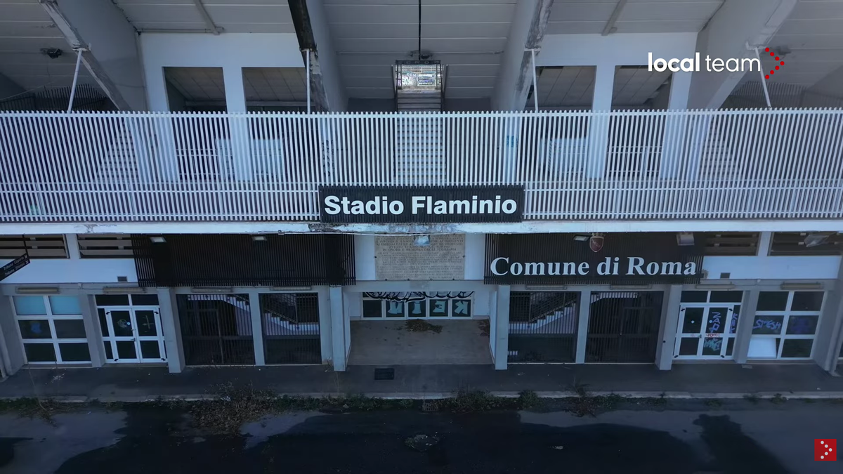 Cum a ajuns să arate stadionul Flaminio, situat chiar în centrul Romei