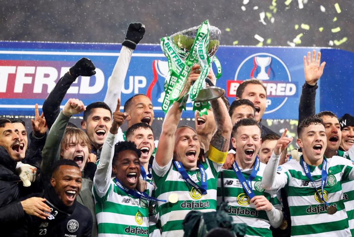 CFR CLUJ - CELTIC // FOTO Alb-verzii au cucerit azi Cupa Ligii Scoţiei în fața rivalei Rangers