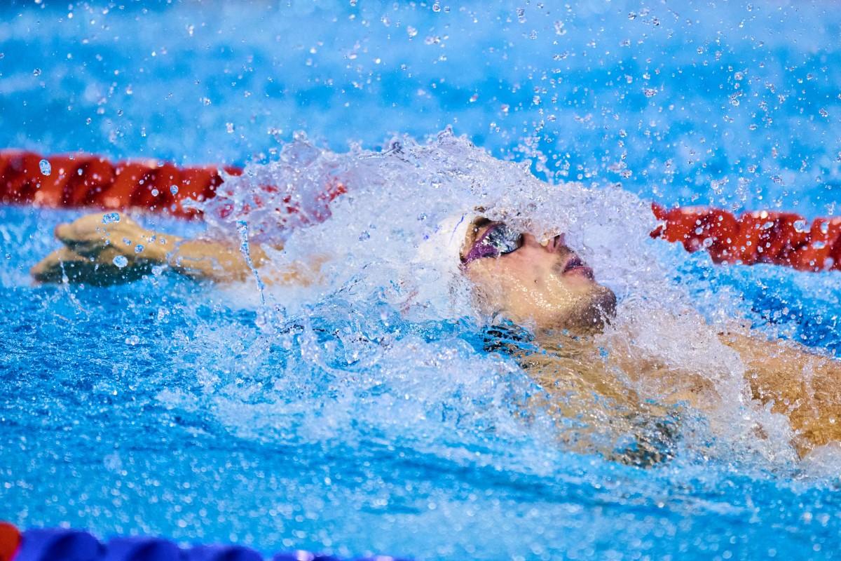 FOTO Andrei Ungur, bronz la 100 de metri spate la Campionatul European de înot în bazin scurt de la Otopeni