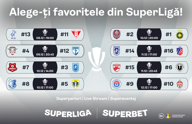 Cea mai lungă etapă a anului în SuperLigă!