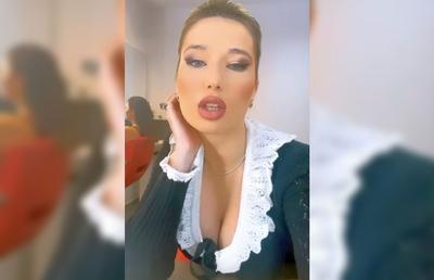 Focus pe decolteu! Cum s-a filmat Maria Iordănescu pe Instagram