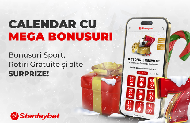 Fă-ți cadou un bonus pe zi până după Anul Nou!