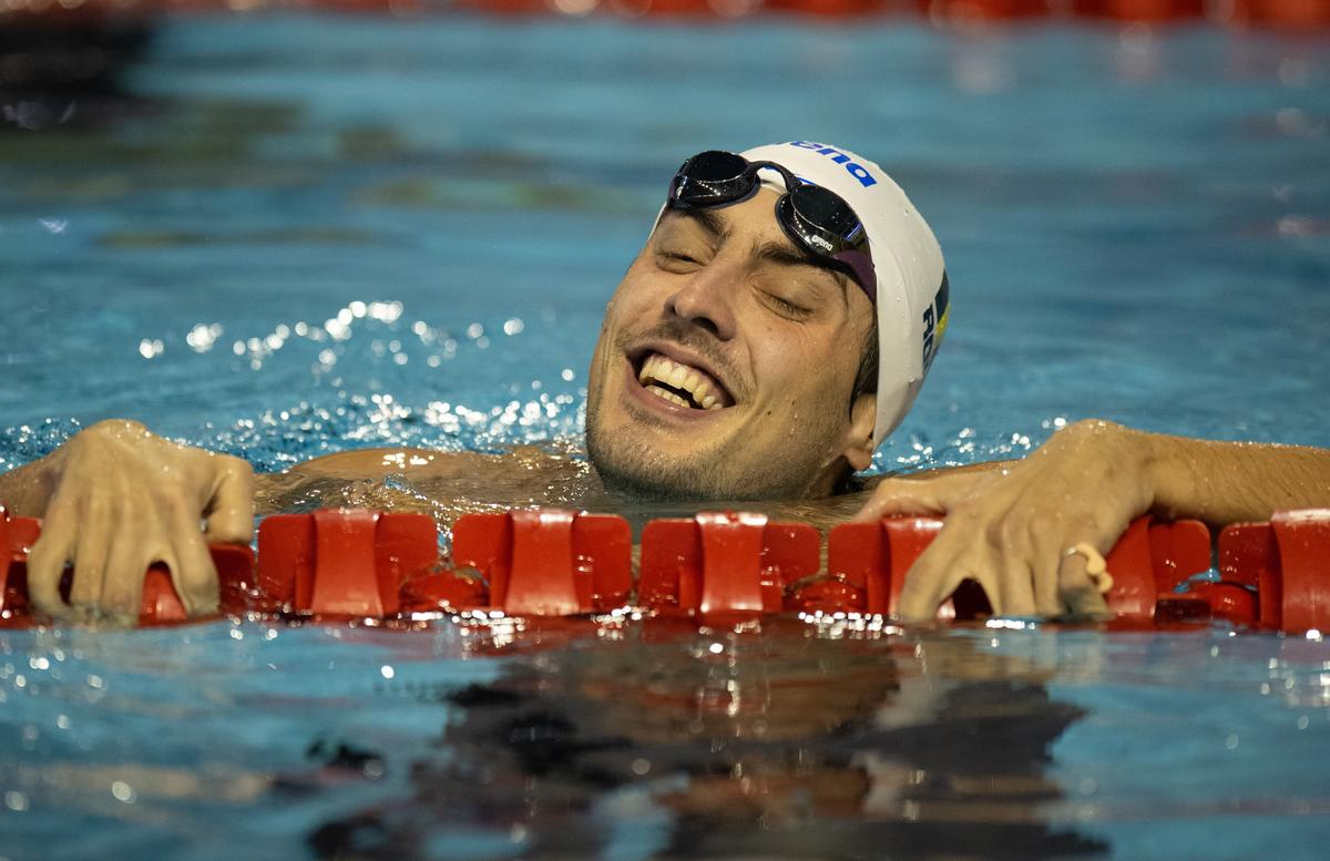 FOTO Andrei Ungur, bronz la 100 de metri spate la Campionatul European de înot în bazin scurt de la Otopeni