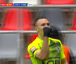 Eroare de arbitraj în Steaua - Ungheni, foto: captură de ecran Prima Sport