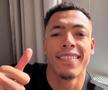 Selfieul cu Yohan Roche publicat pe pagina Petrolului // foto: Facebook @ FC Petrolul Ploiesti