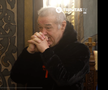 Gigi Becali la Sfânta Liturghie. FOTO: Captură Trinitas TV