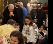 Gigi Becali la Sfânta Liturghie. FOTO: Captură Trinitas TV