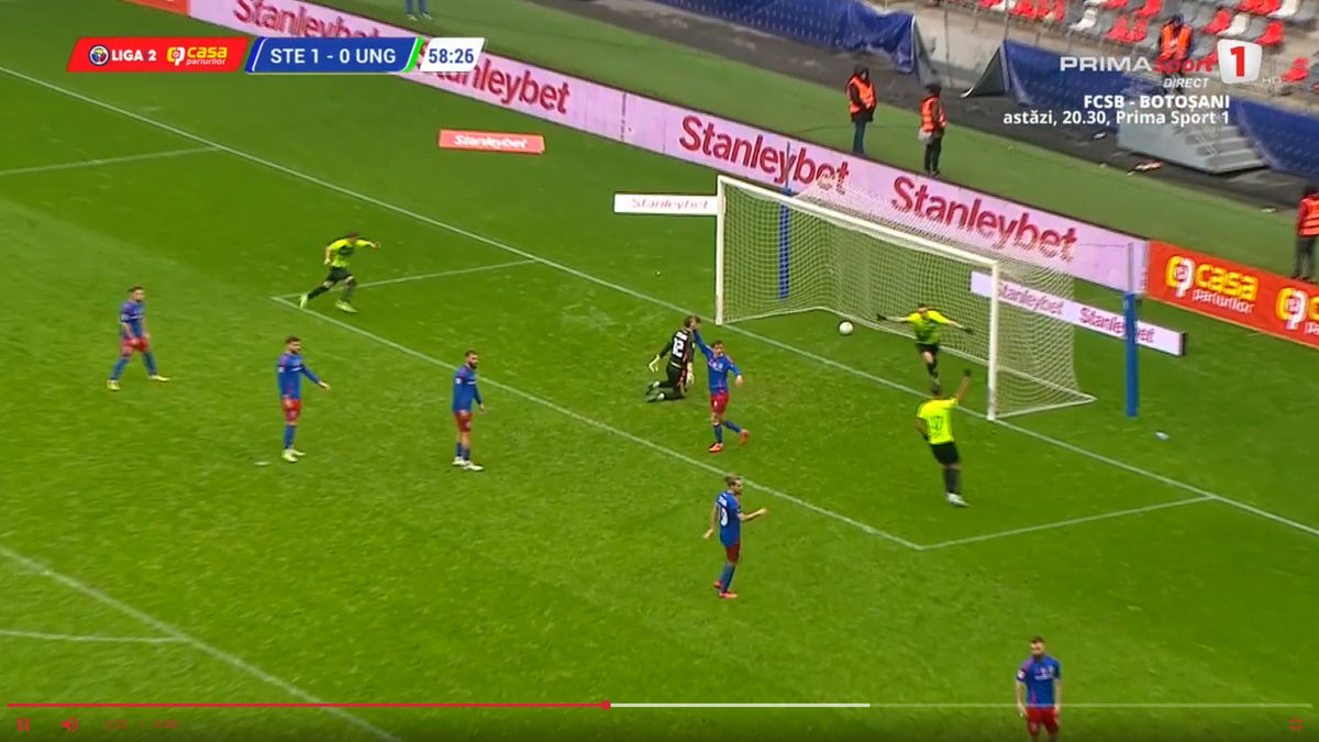 Eroare de arbitraj în Steaua - Ungheni