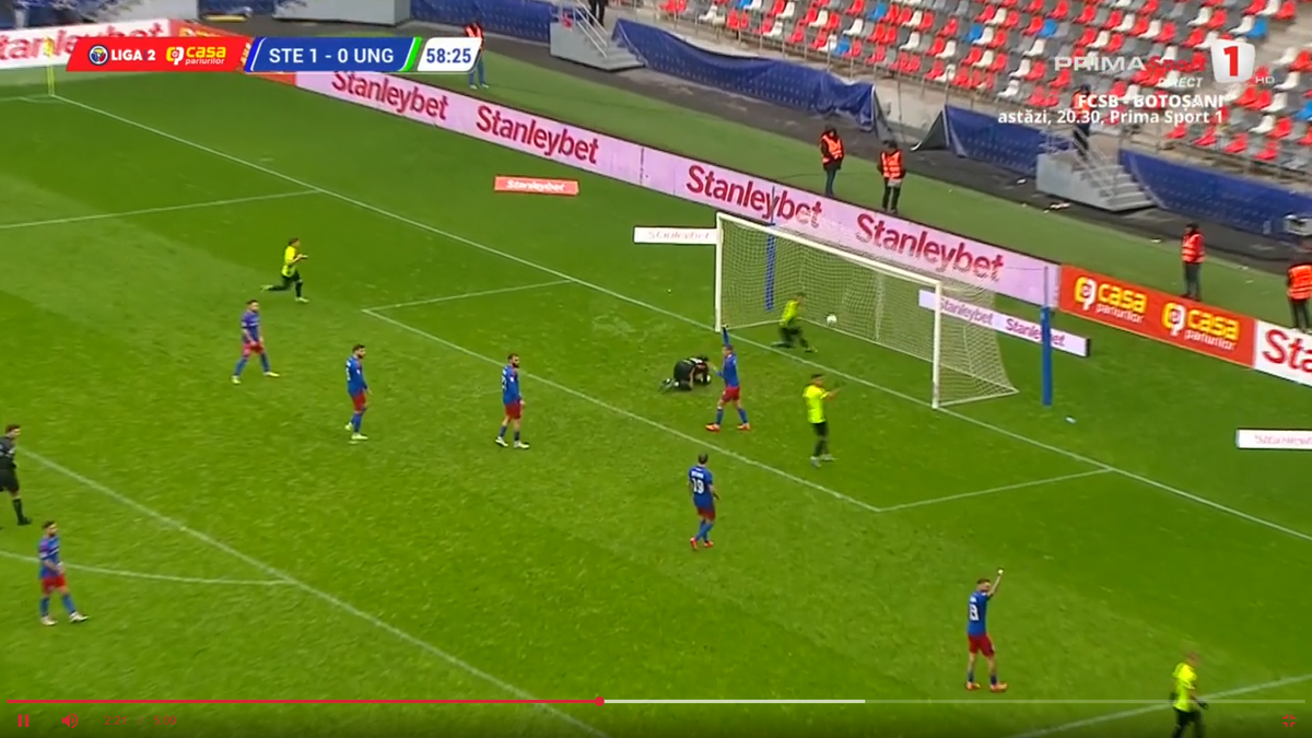 Eroare de arbitraj în Steaua - Ungheni
