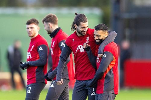 Luni, Mohamed Salah s-a antrenat alături de colegii lui // foto: Imago Images