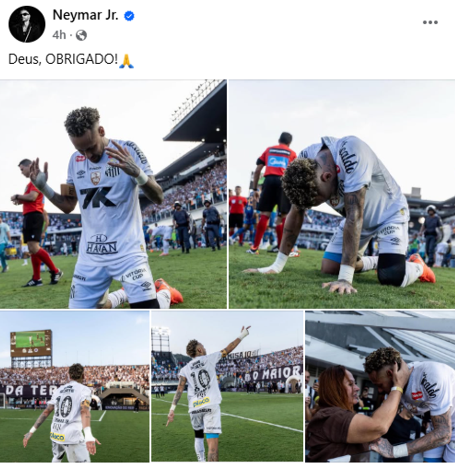 foto: Facebook Neymar Jr. Neymar, erou la Santos » Și-a salvat echipa de la retrogradare