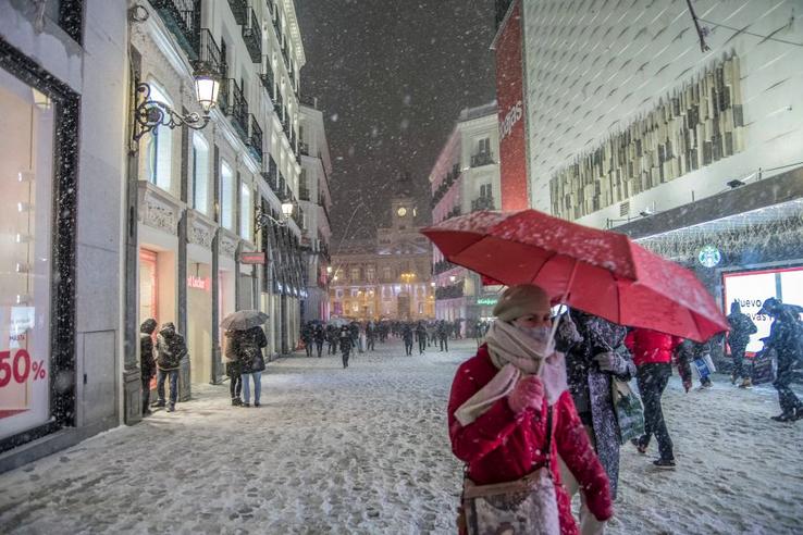Ninsorile din Madrid - imagini spectaculoase. Sursă foto: Imago Images
