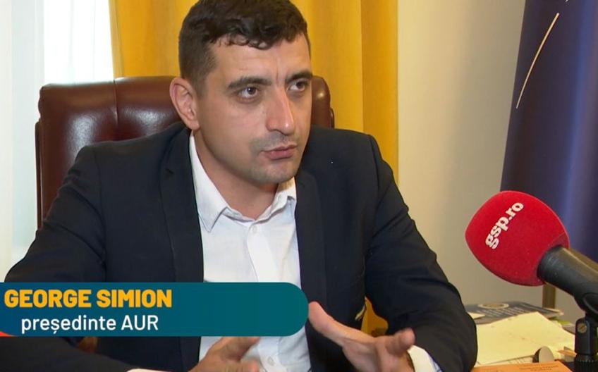 George Simion, președintele partidului AUR