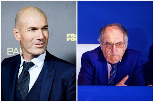 Zinedine Zidane, în stânga. Noel Le Graet, în dreapta // foto: Imago Images