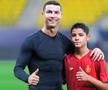 Cristiano Ronaldo și fiul său la antrenamentul lui Al-Nassr