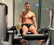 Cristiano Ronaldo trage tare în sală