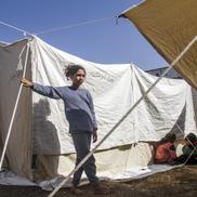 Stadionul „Yarmouk” din Fâșia Gaza, transformat într-un centru de refugiați / foto: Imago
