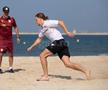 Antrenament Rapid pe plajă în Dubai, 9 ianuarie 2025, foto: Ionuț Iordache / GSP