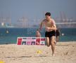 Antrenament Rapid pe plajă în Dubai, 9 ianuarie 2025, foto: Ionuț Iordache / GSP
