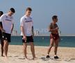 Antrenament Rapid pe plajă în Dubai, 9 ianuarie 2025, foto: Ionuț Iordache / GSP