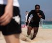 Antrenament Rapid pe plajă în Dubai, 9 ianuarie 2025, foto: Ionuț Iordache / GSP