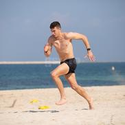 Antrenament Rapid pe plajă în Dubai, 9 ianuarie 2025, foto: Ionuț Iordache / GSP