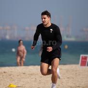 Antrenament Rapid pe plajă în Dubai, 9 ianuarie 2025, foto: Ionuț Iordache / GSP