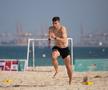 Antrenament Rapid pe plajă în Dubai, 9 ianuarie 2025, foto: Ionuț Iordache / GSP