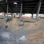 Stadionul „Yarmouk” din Fâșia Gaza, transformat într-un centru de refugiați / foto: Imago