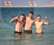Jucătorii Rapidului fac baie în Golful Persic FOTO: Ionuţ Iordache (GSP)
