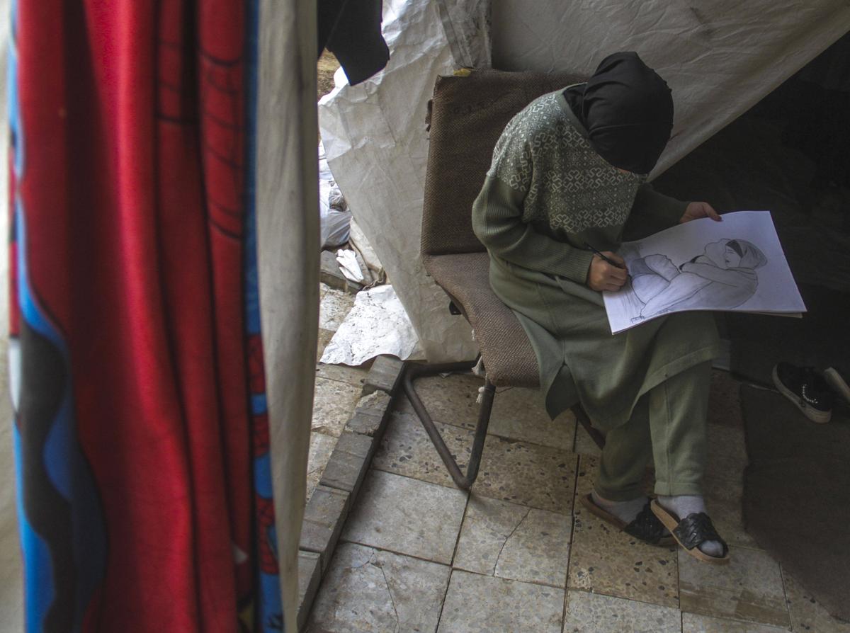 Stadionul „Yarmouk” din Fâșia Gaza, transformat într-un centru de refugiați