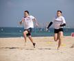 Antrenament Rapid pe plajă în Dubai, 9 ianuarie 2025, foto: Ionuț Iordache / GSP