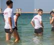 Jucătorii Rapidului fac baie în Golful Persic FOTO: Ionuţ Iordache (GSP)