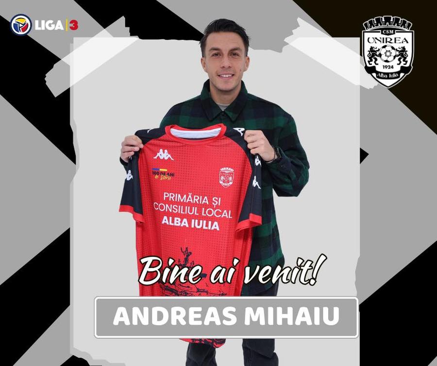 Fostul dinamovist Andreas Mihaiu a semnat în Liga 3 // foto: Facebook Prăbușirea incredibilă a fostului dinamovist » A fost exilat și din Liga 2