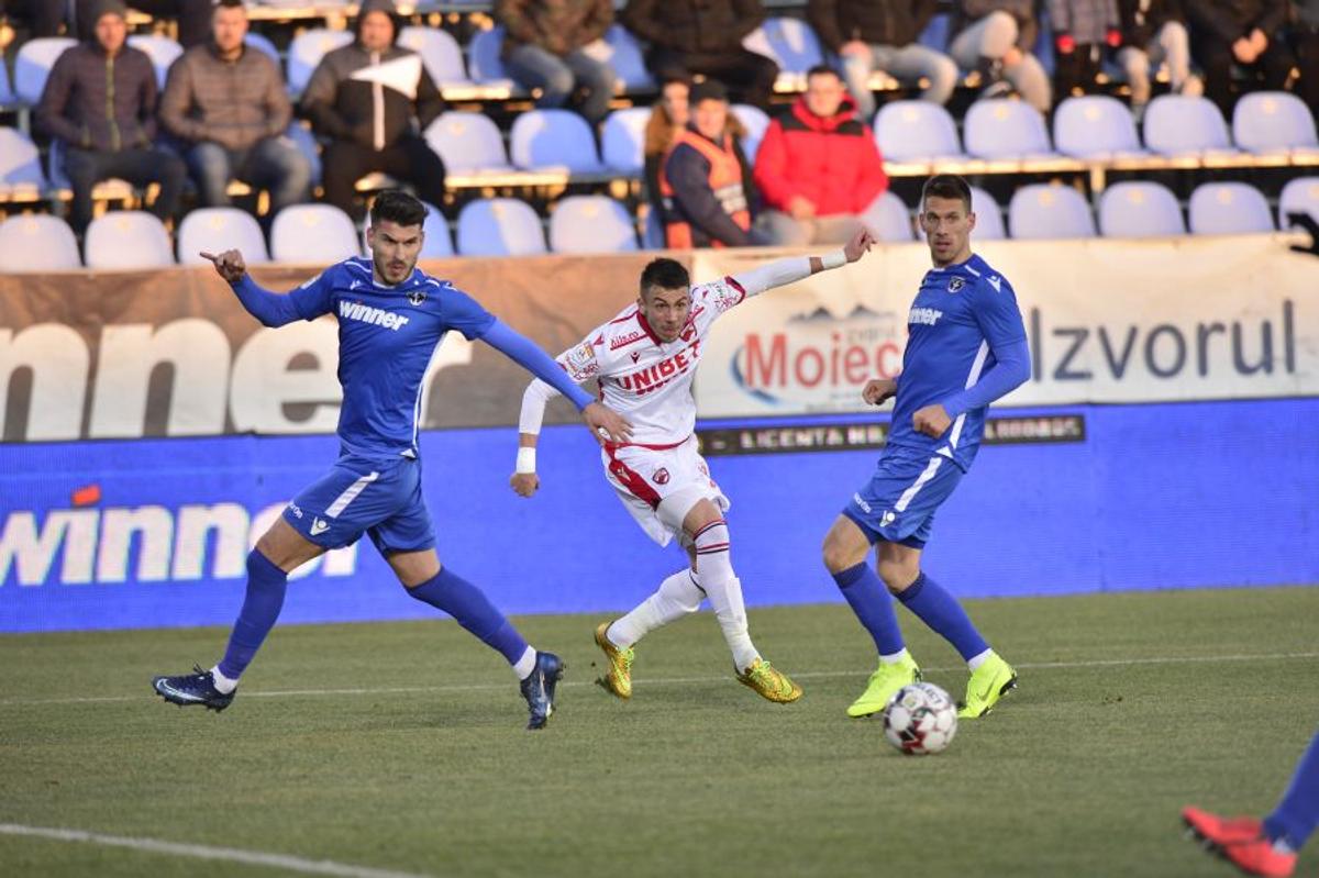 Poza sezonului în Liga 1? Galeria celor de la Voluntari, show total cu Dinamo: „Peluza Florin Cernat”