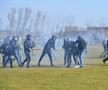 FOTO Măcel la un amical: ungurii și croații au intrat pe teren cu bâtele și s-au luat la bătaie