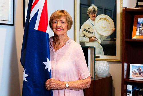 Margaret Court a câștigat 24 de turnee de Grand Slam la simplu, record absolut