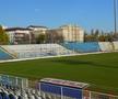 Stadion Oțelul Galați + vitrina cu trofee