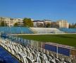 Stadion Oțelul Galați + vitrina cu trofee