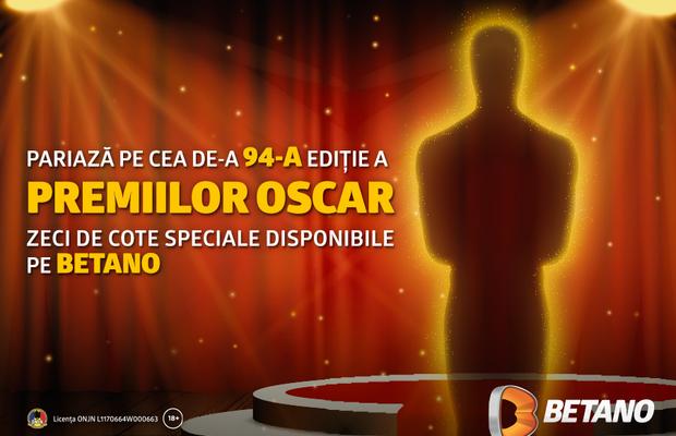 Pariuri pe toate categoriile pe Betano pentru cea de-a 94-a ediție a Premiilor Oscar!