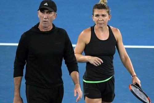 Darren Cahill și Simona Halep la Australian Open