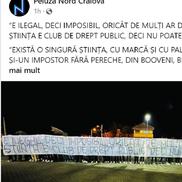 Peluza Nord Craiova a încercat să introducă pe „Oblemenco” mai multe bannere de protest / Sursă foto: Facebook