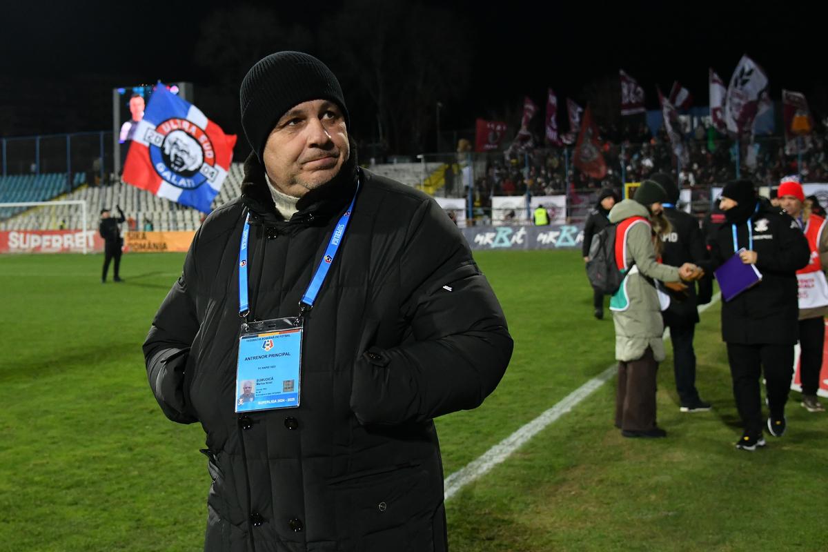 Marius Șumudică, la Oțelul - Rapid/ foto Cristi Preda (GSP)
