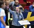 Helle Thomsen dând indicații în meciul dintre CSM București și HC Podravka FOTO Cristi Preda