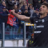 Golul lui Florinel Coman în Cagliari - Parma, foto: captură de ecran Prima Sport
