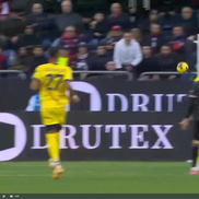 Golul lui Florinel Coman în Cagliari - Parma, foto: captură de ecran Prima Sport