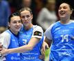 Cristina Neagu și Emilie Arntzen la finalul partidei dintre CSM București și HC Podravka FOTO Cristi Preda